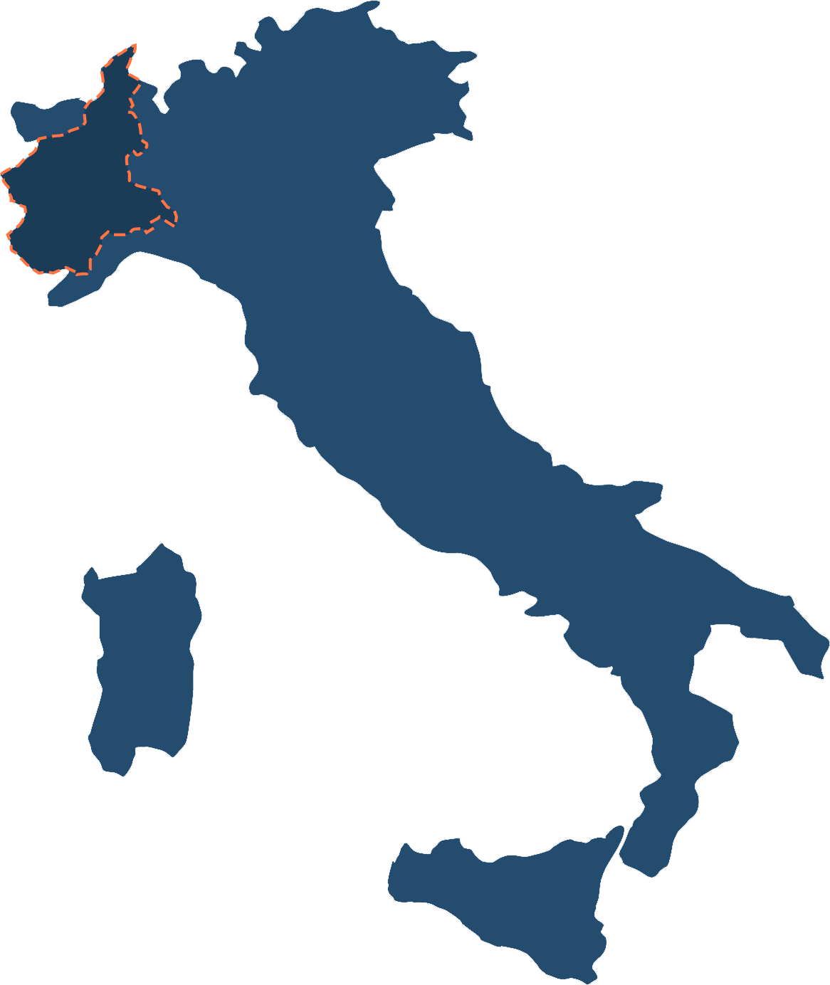 Mapa Piemonte